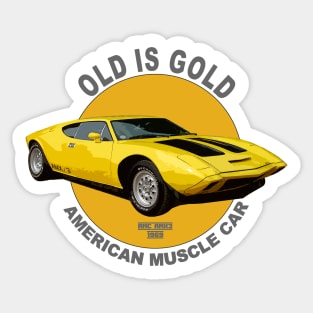 AMX American Muscle Car 60s 70s Old is Gold Sticker